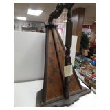 Vintage Wood Ottoman Harp