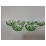 Uranium Glass Dessert Bowls