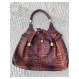 Brahmin Designer Chestnut Red Aligator Skin Large