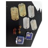 Military Memorabilia- Pins & Tags