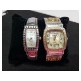 (2) Ladies Cuff Watches- Vivani & Geneva