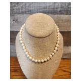 Monet pearl necklace. 16"-19"