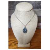 Pewter flower pendant (Made in Sweden) with