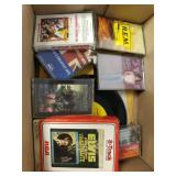 Assorted Cassette Tapes, 45 Records And Elvis 8