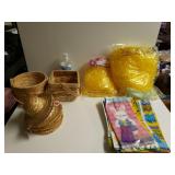 Easter Grass, Bags, Decorative Hats And Baskets