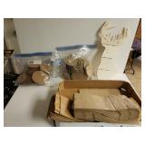 Paper Bags, Cardboard Rounds And Craft Items