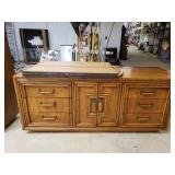 Vintage Dresser With Mirror. Matches Lots 3022,
