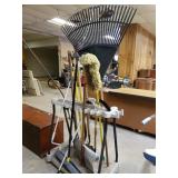 Yard Tool Rack With Contents