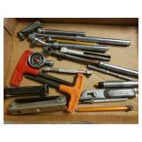 Assorted Tools To Include Tire Gauges. Hex