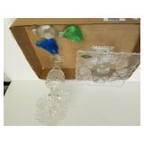 Crystal Plate, Perfume Bottle , Birds