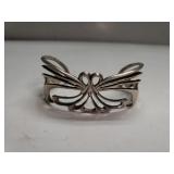 Ladies Sterling Silver Butterfly Cuff Bracelet