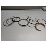 Lot Of Ladies Bangle And Cuff Bracelets