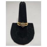 Ladies Reversible Gold Tone Ring - Size 8.5