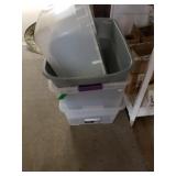 4 Storage Totes No Lids