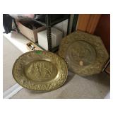 2 Vintage Metal Wall Decor