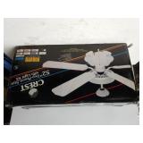 Crest White 52" Light Fan Kit