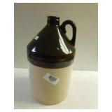 Two Tone Brown Stoneware Jug