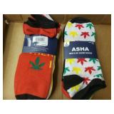 12 Pair Marijuana Socks Mens Size 10-13 New.