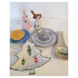 Bells, Pewter Like Plate & More