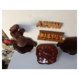 Wall Shelves, Clock & More