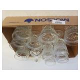 Assorted Beveled Glassware