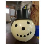 Vintage Snowman Head By Shamrock Plastics