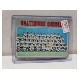 1970 Topps Oriole Team Card