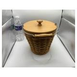 Longaberger Pail Basket With Liner And Lid