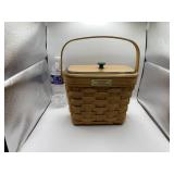 Longaberger Dresden Tour Basket With Lid And
