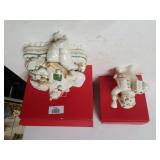 Lenox 2012 Snowman & Fireplace Santa