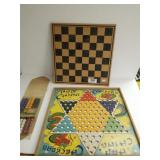 Checkers & Chinese Checkers Game  Boards With