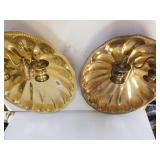 Gold Tone Candle Sconces