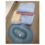 Assorted Bathroom Rugs, Woven Rugs