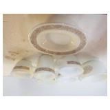 Pyrex Woodland Pattern Cups, Saucer