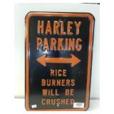 Harley Parking Sign