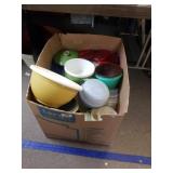 Box Of Assorted Food Storage Containers