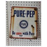 Pure Pep Metal Sign