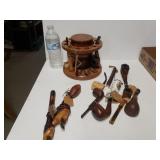 Pipe Stand And Vintage Pipes
