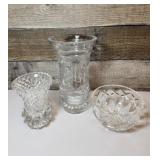 3 Lead Crystal pieces. All in very good