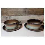 (A)Signed Peter Pots Pottery "Mahogany Brown"