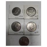 (5) 1974 Half Dollars