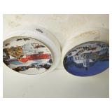 Decorative Christmas Plates By Artist Martha B