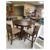 Tall Dining Table And Chairs. Made In Indonesia