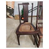 Wooden Cane Seat Chair - Damaged Seat