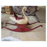 Wooden Rocking Goose