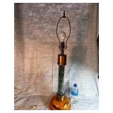 Vintage Marble Filled Cylinder Lamp