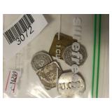 5 Piece Phillips Packing Canning Tokens