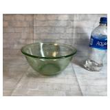 Green Uranium Depression Glass Mixing Bowl