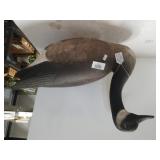 Large Carved Wood Canadian Goose Decoy