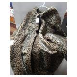 Marvin Richards Leopard Print Zip Front Jacket